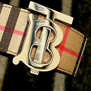 Reversible Monogram Motif Vintage Check Belt Size 105